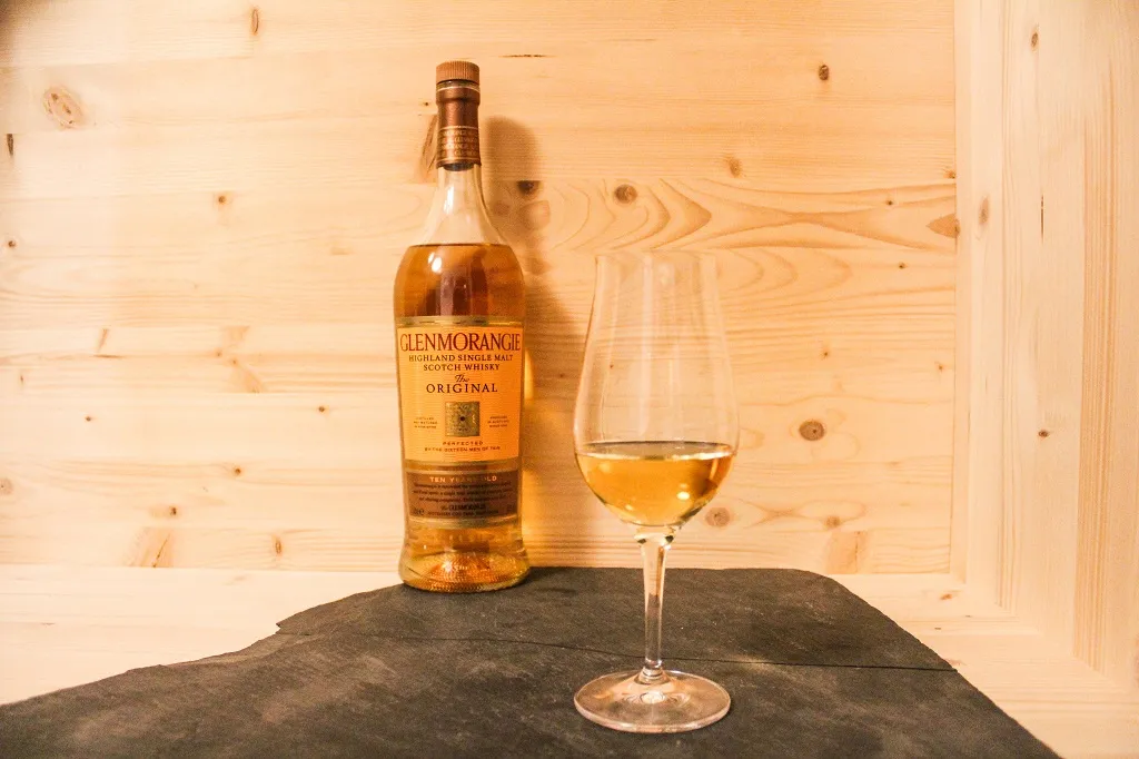 Bei dem Glenmorangie Original wird der Fokus auf das Produkt selbst gelegt.