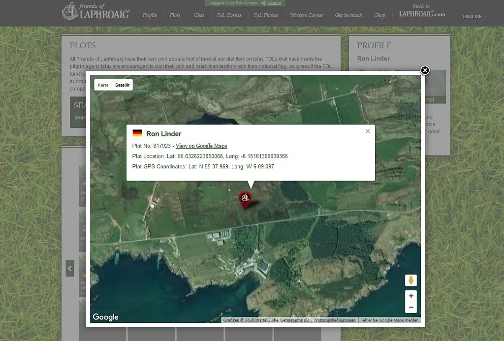 Ein Stück Land von Laphroaig an Ihre Kunden.
