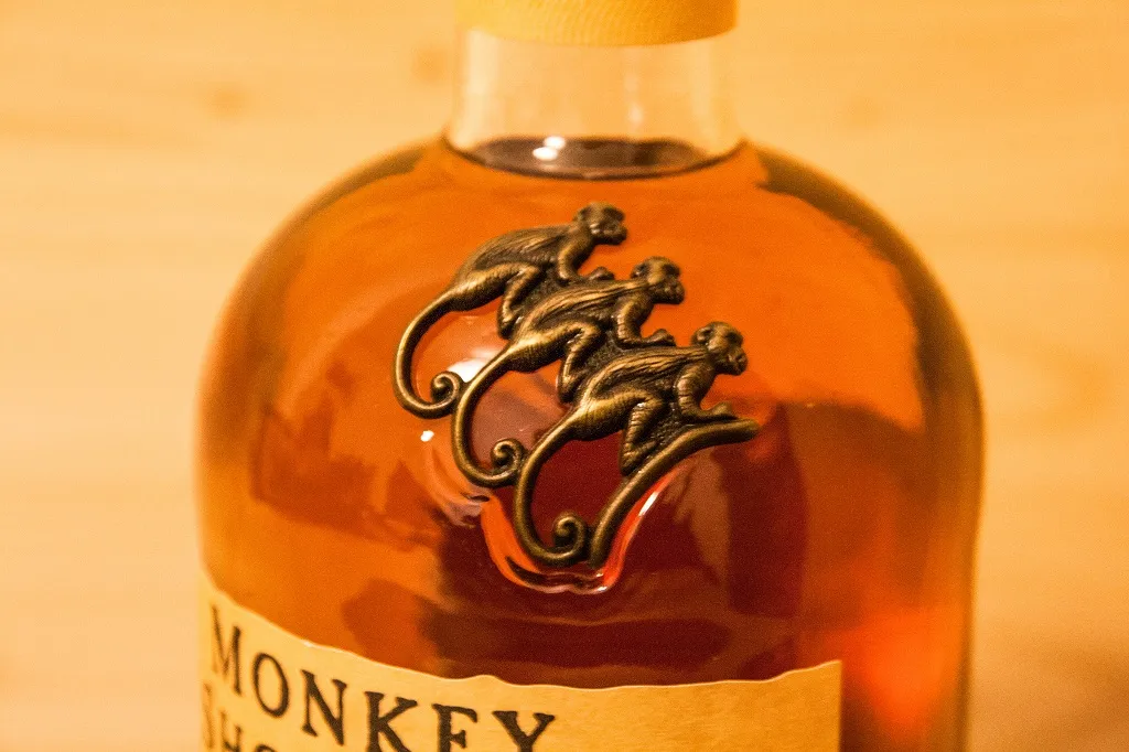Das Logo des Monkey Shoulder ist sehr schön anzusehen.